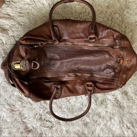 NWT Campomaggi Italian leather weekender bag - Picture 9 of 12